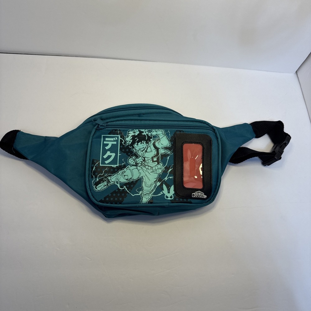 My Hero Academia Loot Crate Fanny Pack Bag Anime Green Black